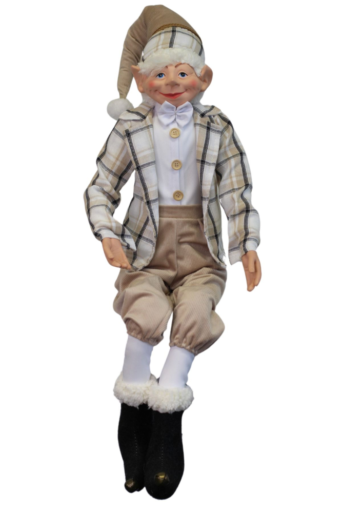 Vianočný škriatok Elegán 65cm 41492