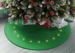 Koberec MagicHome Vianoce, s hviezdičkami, 22 LED, teplá biela, 2xAA, 90 cm 2 farby