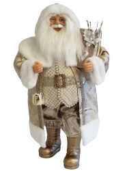 Zlat vianon dekorcia Mikul 64cm 41726