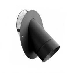 Redukcia 45� s tesniacim povrazcom a ru�icou DN150/DC180, oce� �ierna