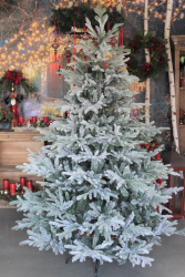 Biely lesný umelý vianočný stromček 3D+2D 180cm 25831