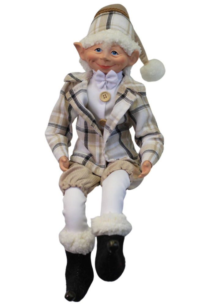 Vianočný škriatok Elegán 40cm 41491